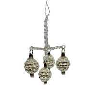 Lauscha Glass Hanging Lamp Candellabra Christmas Ornament, 1910 (# 18998) picture