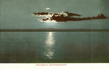 Winnepesaukee, New Hampshire Postcard Moonlight Undivided c1900-1907 Antique N picture