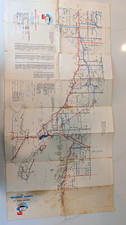 Vintage Mackinac County Michigan Road Map (St. Ignace) Board of Supervisors 1960 picture