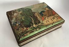 Harry Vincent Ltd. Blue Bird Toffee Tin Box Litho Print Collectible Rear England picture