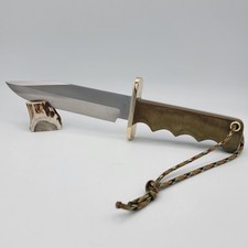 Rue Knives USA Custom Randall Model 14 Attack Replica OD Green Micarta picture