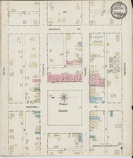 COPY 1885  Map Humboldt  Nebraska Highly Detailed Street Map  17