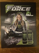 Brittany Force Signed  8 X10 Card Nhra Drag Racing Autographed 2026 picture