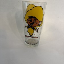 Vintage 1973 Warner Bros. PEPSI Collectors Glass SPEEDY GONZALES Looney Tunes picture