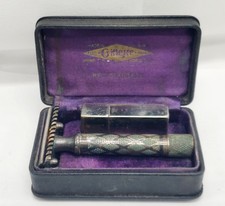 1926 Gillette New Standard New Improved DE Safety Razor (Seriel #759018B) W/ Cas picture