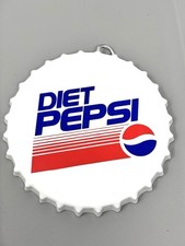 Diet Pepsi RetroMetal BottleCap Christmas Holiday Hanging Ornament 5.25