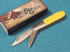 Rite EDGE RE5023YW BARLOW Yellow handle pocket knife 3 1/4
