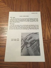 1952 Harley-Davidson Motorcycles R.H.B Supplement,Fork Lubrication,Muffler,1951 picture