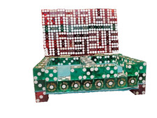 VTG LAS VEGAS  Double Deck Card box Las Vegas DICE  (read)  OOAK picture