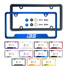 new Laser Etched Customize Stainless Steel License Frame Silicone for BMW  i3s picture