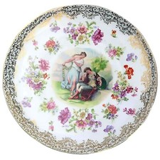 Gigantic Plaue porcelain Angelica Kauffmann type Wall Plaque 34.3 cm C.mid 20thC picture
