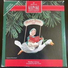 Vtg 1992 Hallmark Keepsake Christmas Ornament Mother Goose Artists' Favorites picture