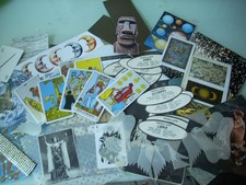55 Pc Ephemera Pack Celestial Mystical Astrology Tarot Collage Junk Journal ++++ picture