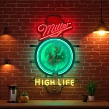 US STOCK Miller Lite Beer Miller High Life Girl 20