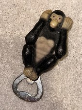 🔥Vintage Hear No Evil Monkey Bottle Opener - COLLECTIBLE Gift Wow  picture