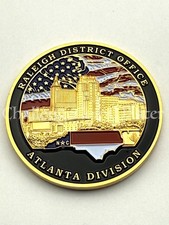F83 DEA RALEIGH OFFICE ATLANTA DIVISION NARCOTICS FEDERAL POLICE CHALLENGE COIN picture