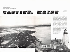 Castine ME Landmark 1959 Yankee Mag Pictorial Francis W Hatch Author Vtg Article picture
