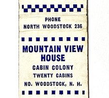1940'S NORTH WOODSTOCK, NH- 20 MOUNTAIN VIEW HOUSE RESORT CABINS NEW HAMPSHIRE picture