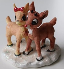 Hawthorne Village Rudolph's Christmas Town Rudolph & Clarice Figurine 2003 picture