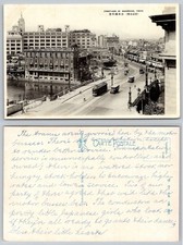 Nihombashi Tokyo Street View RPPC Postcard TaishoHato Japan 1920s-30s picture