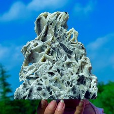 1.27LB Natural Beautiful Sphalerite Druzy Slice Crystal Mineral Slab Healing picture