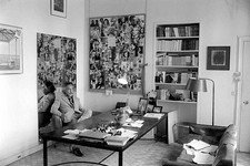 Romain Gary in his place of residence within the framework of the - Old Photo picture