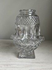 RARE Vintage Westmoreland Wakefield Clear Glass Fairy Lamp ~ 6 1/2” Tall picture