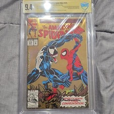 Marvel The Amazing Spider-Man #375 (1993) Direct Edition Comic Book (Signed) picture