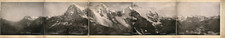 Panorama, Glacier du Rhône Photomechanique 20.7x135 Circa 1890 Photo picture