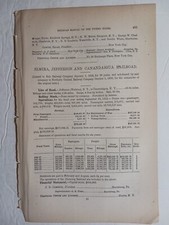 1875 Train Report ELMIRA JEFFERSON & CANANDAIGUA RAILROAD Watkins New York  picture