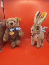 Plush Toy Steiff Miniaturen Rabbit  Hase 1927 and TEDDY BEAR  picture