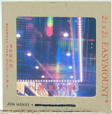Vintage 1960s 35mm Slide Artist Jon Henry NYC Night Street Scene Neon OOAK picture