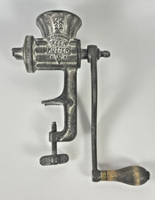 Antique E.C. Simmons Keen Kutter KK22 Cast Iron Meat Grinder USA 1906 Patent picture