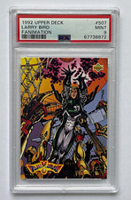 Upper Deck 1992 Fanimation #507 Larry Bird Birdman PSA 9 picture