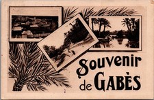 Vintage Souvenir de Gabès Tunisia Photo Postcard 1943 US Army Posted picture