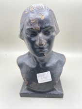 VTG Brass Bronze Bust of GEORGE WASHINGTON Door Stop /Statue Bookend 4.5LB picture