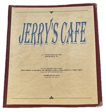 Vintage Jerry’s Jerry Cafe Knoxville, TN Folder Menu picture