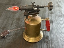 Vintage Turner Brass Works 206A Blow Torch Lamp Upcycled Steampunk Light Works picture