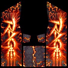 Primal Rage Arcade Side Art 5 Piece Set Laminated High Quality picture