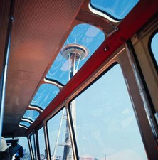Seattle WA View Worlds Fair grounds Space Needle seen from a mo- 1962 Old Photo picture