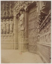 Notre Dame Cathedral Paris 1905 Vintage Architecture Photo Reprint Wall Art picture