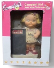 2004 Campbell's Soup Kids Children's Bank With Chalk Board Figurine girl picture