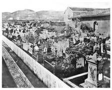 Cemetery At The Mission Francis De Asis Dolores San Francisco 1865 - Old Photo picture