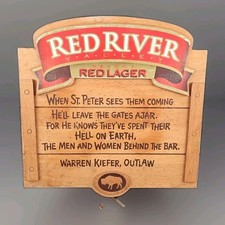 Vintage 1994 Stroh’s family Northern Plain Brewing Co Red River Valley Bar Sign picture