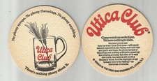 Lot of 5 Utica Club  beer coasters By West End of utica NY