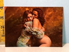 1990's Pinup Risque Postcard: 1991 