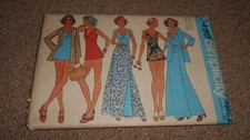 SIMPLICITY 7498 VINTAGE BATHING SUIT +vntg1976 -UNCUT FF-SIZE 20 1/2 picture