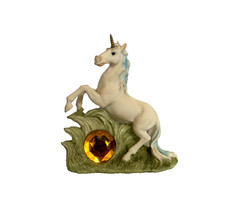 Vintage Majestic Unicorn Glitter Painted Resin Figurine 6