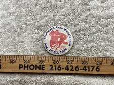 1976 Fleetwood Area Bicentennial Celebration Pinback Pin Button PA Vtg picture