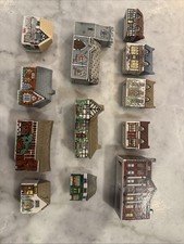 Lot of 12 Vintage WADE Whimsey On Why Village Porcelain Houses picture